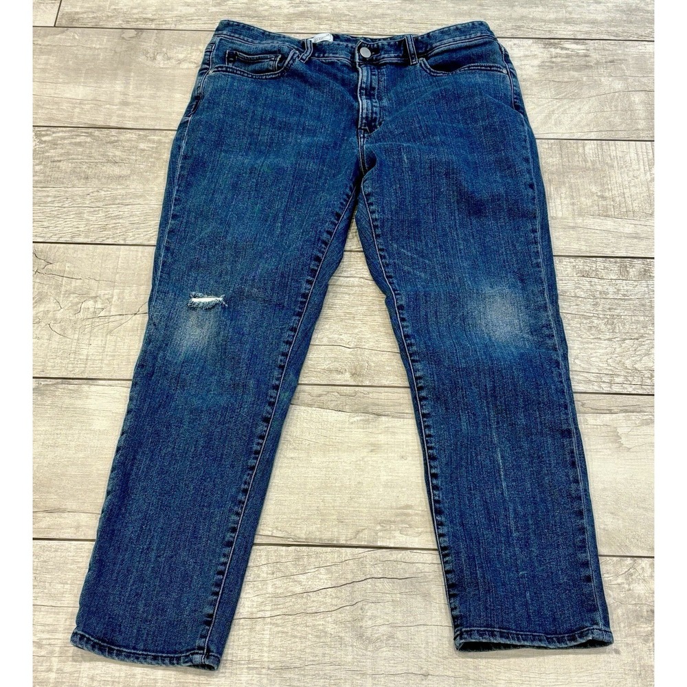 GAP 1969 Always Skinny Mid Rise Jeans 31x27 Stretch Distressed Faded